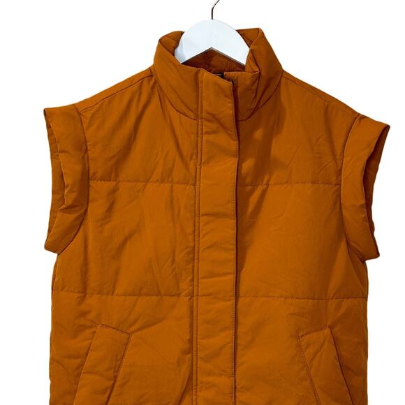 NEW Everlane The ReNew Vest Toasted Almond Women XXS Mock Neck Full Zip Pockets - Picture 7 of 14